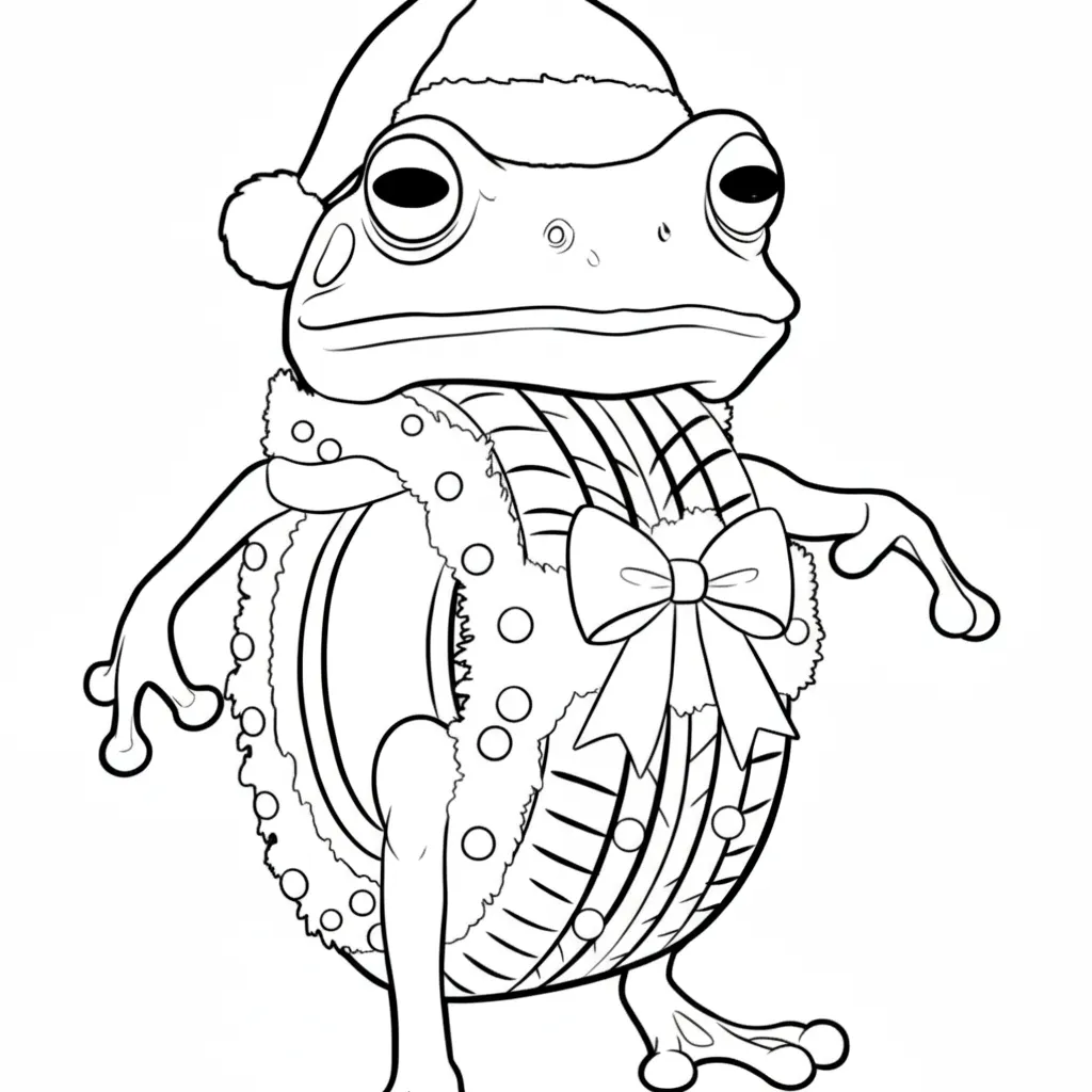 Italian Brainrot de Navidad 9 para colorear gratis para imprimir