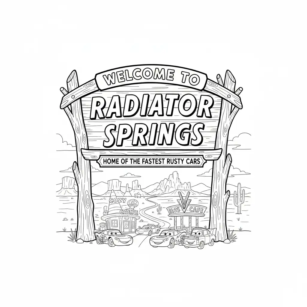 Cars para colorear para bebé para imprimir