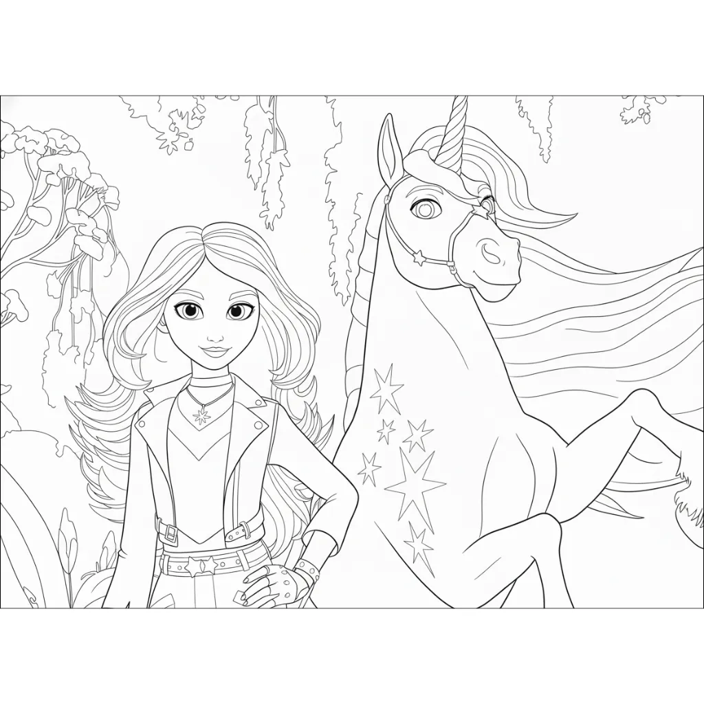 Academia Unicornio 10 para colorear para imprimir