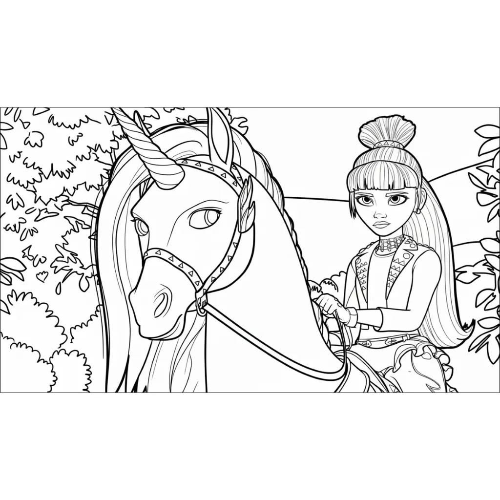 Academia Unicornio 11 para colorear para imprimir gratis