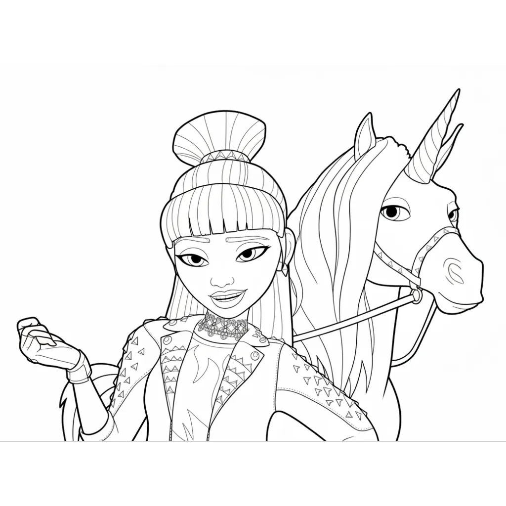 Academia Unicornio 17 para colorear para niño de 2 años