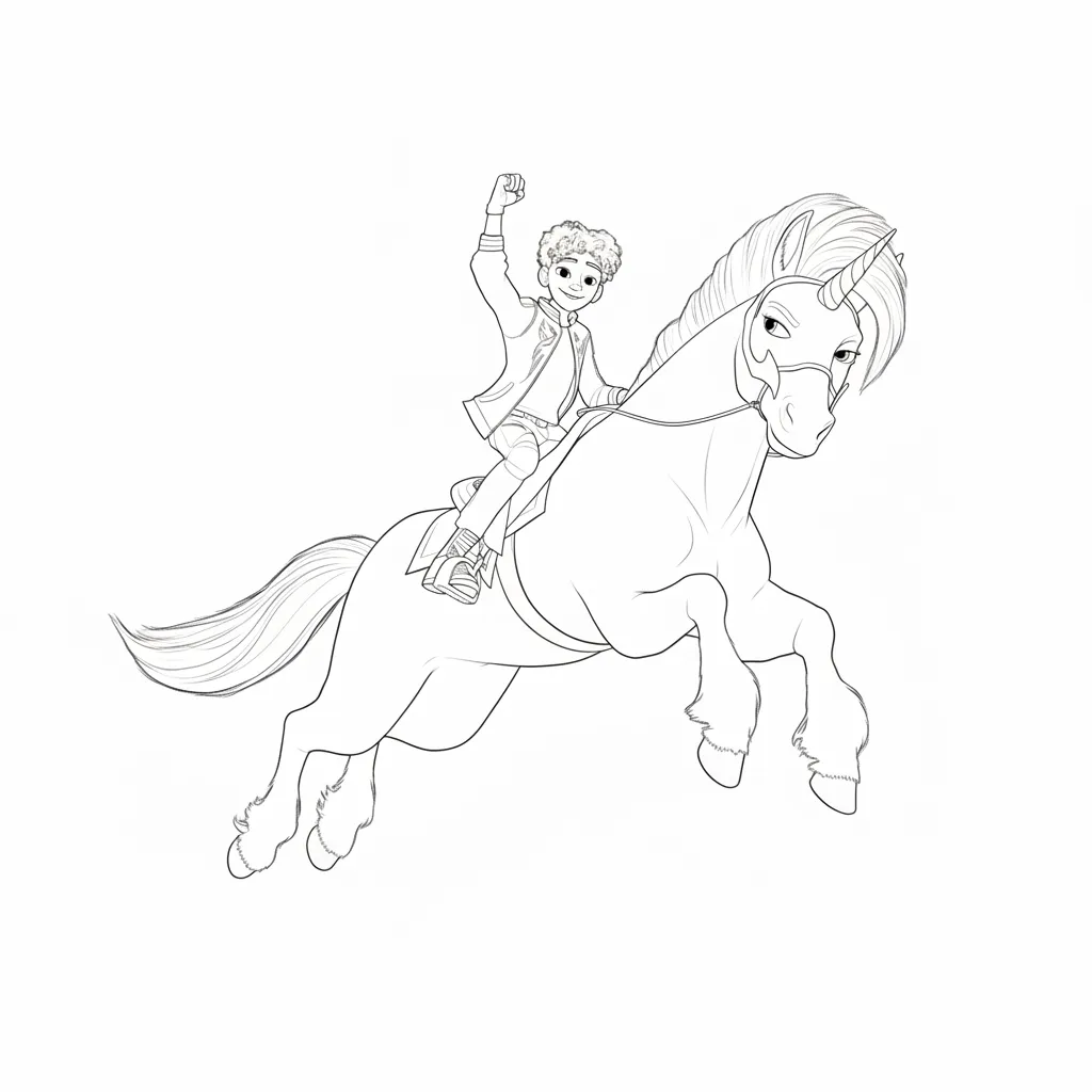 Academia Unicornio 7 para colorear y dibujo para imprimir