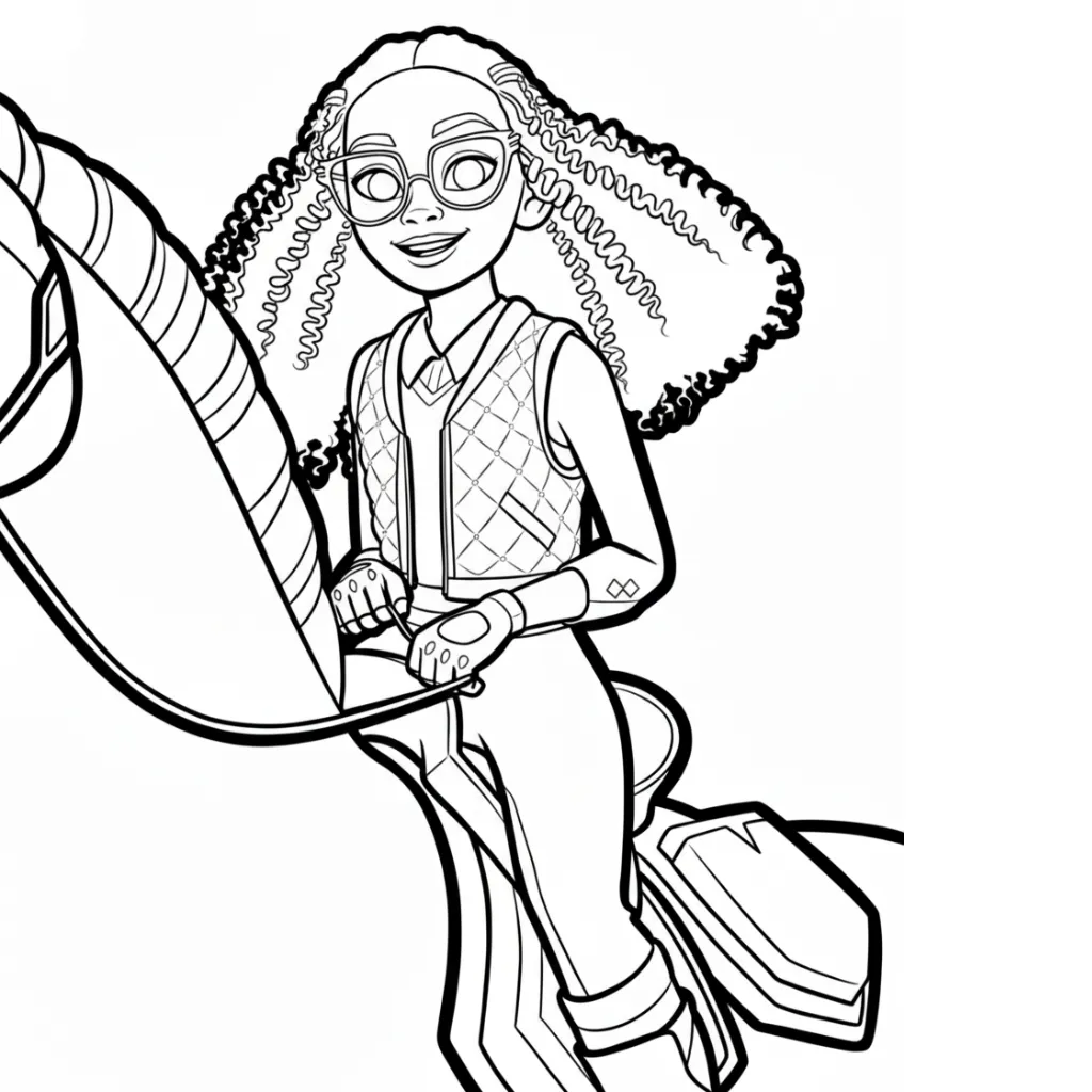 Academia Unicornio 9 para colorear para imprimir para niño de 6 años