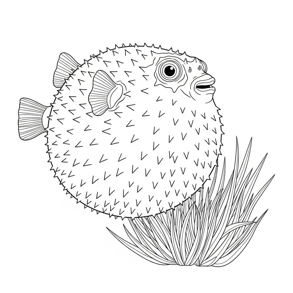 Animales Acuaticos para colorear para niño de 3 años 1