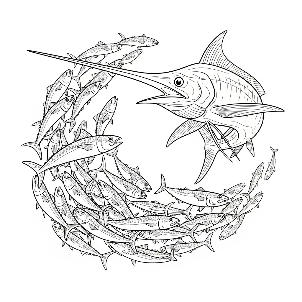 Animales Acuaticos para colorear para niño de para imprimir 2