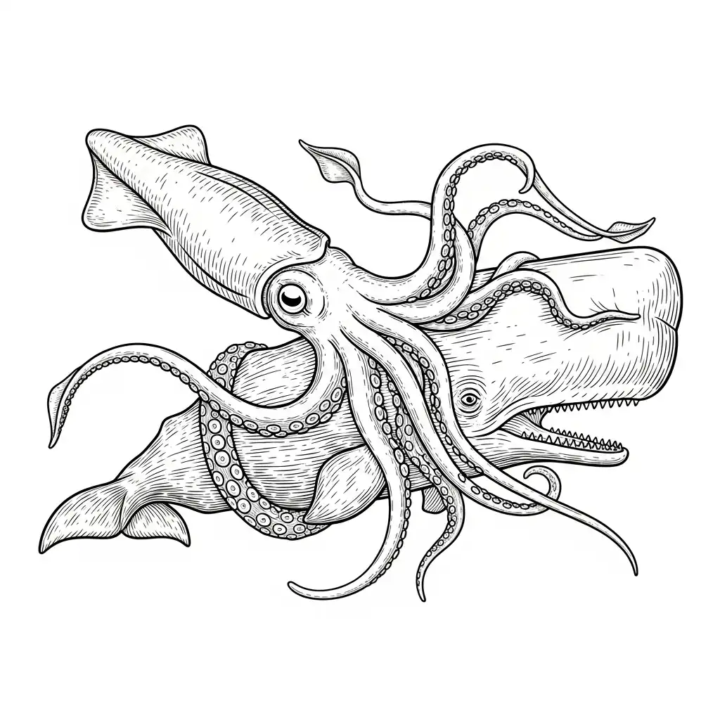 Animales Acuaticos para colorear para niño de para imprimir 3