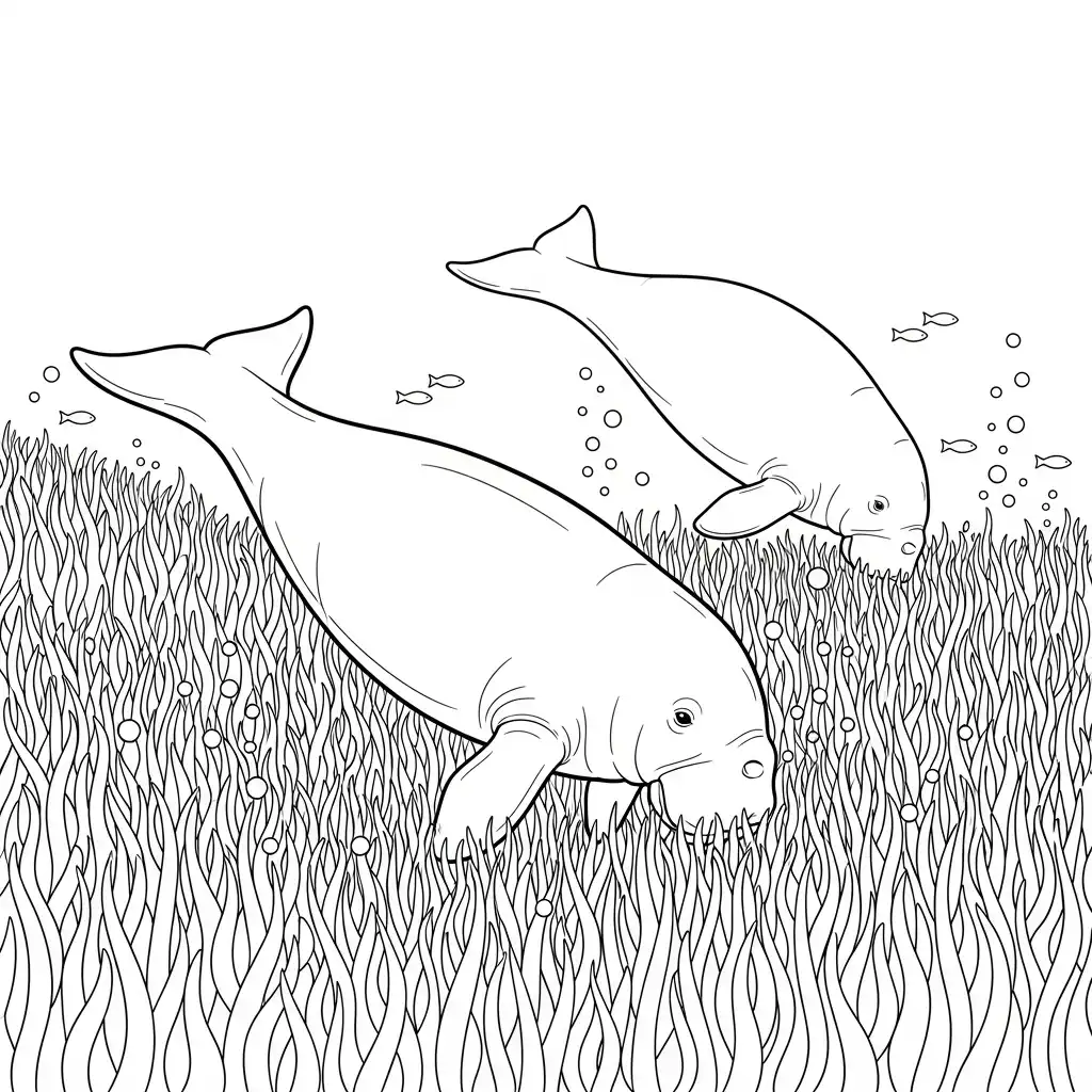Animales Acuaticos para colorear para niño de 2 años