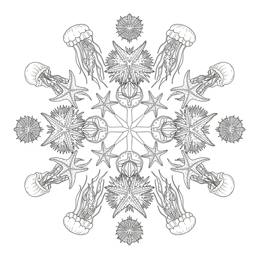 Animales Acuaticos para colorear para imprimir para niño de 6 años