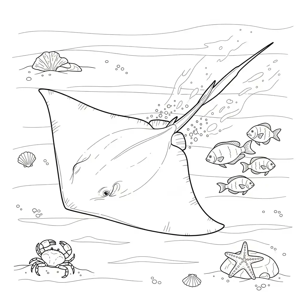 Animales Acuaticos para colorear y dibujos