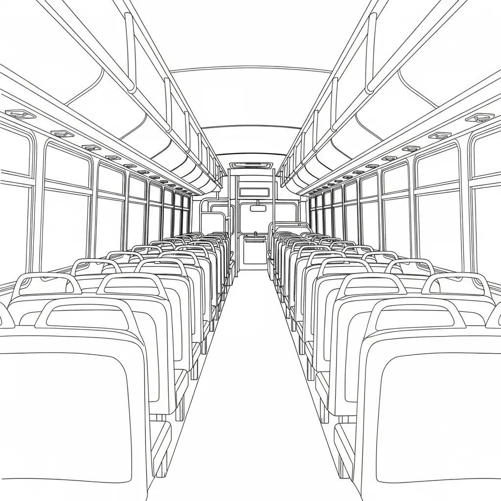 para imprimir Autobus para colorear gratis