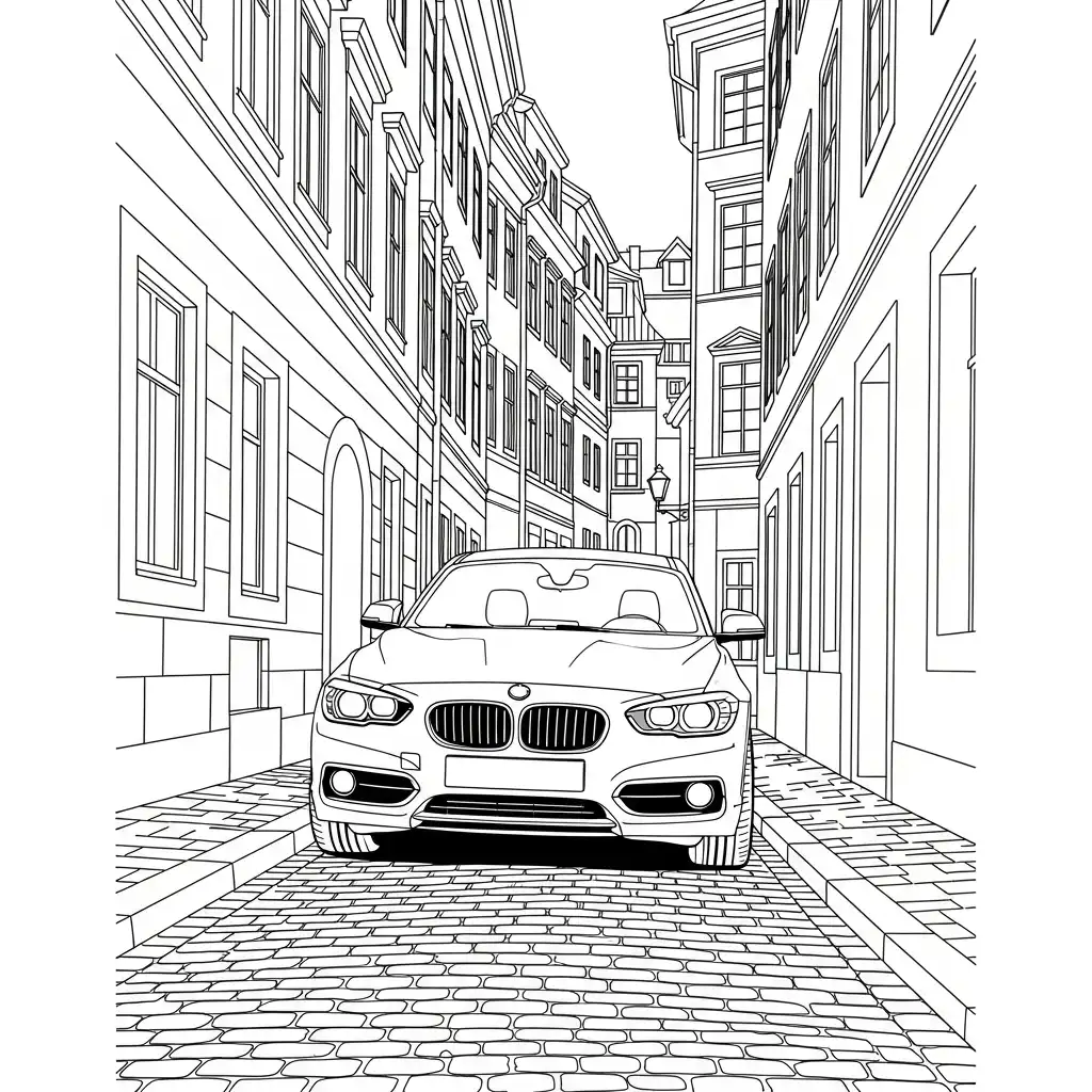 BMW para colorear gratis