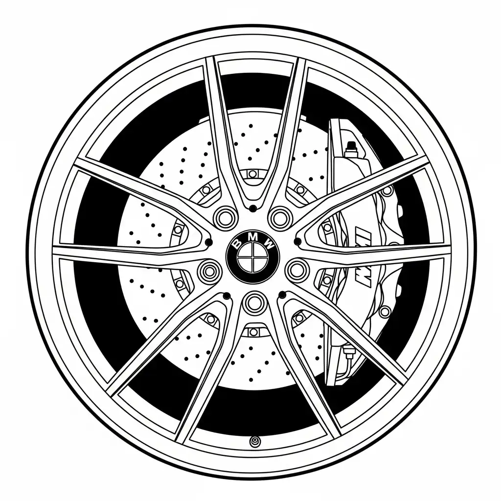 BMW para colorear en línea gratis