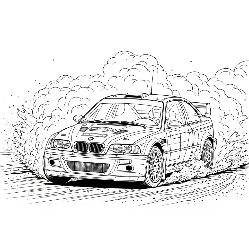 BMW para colorear para imprimir pdf