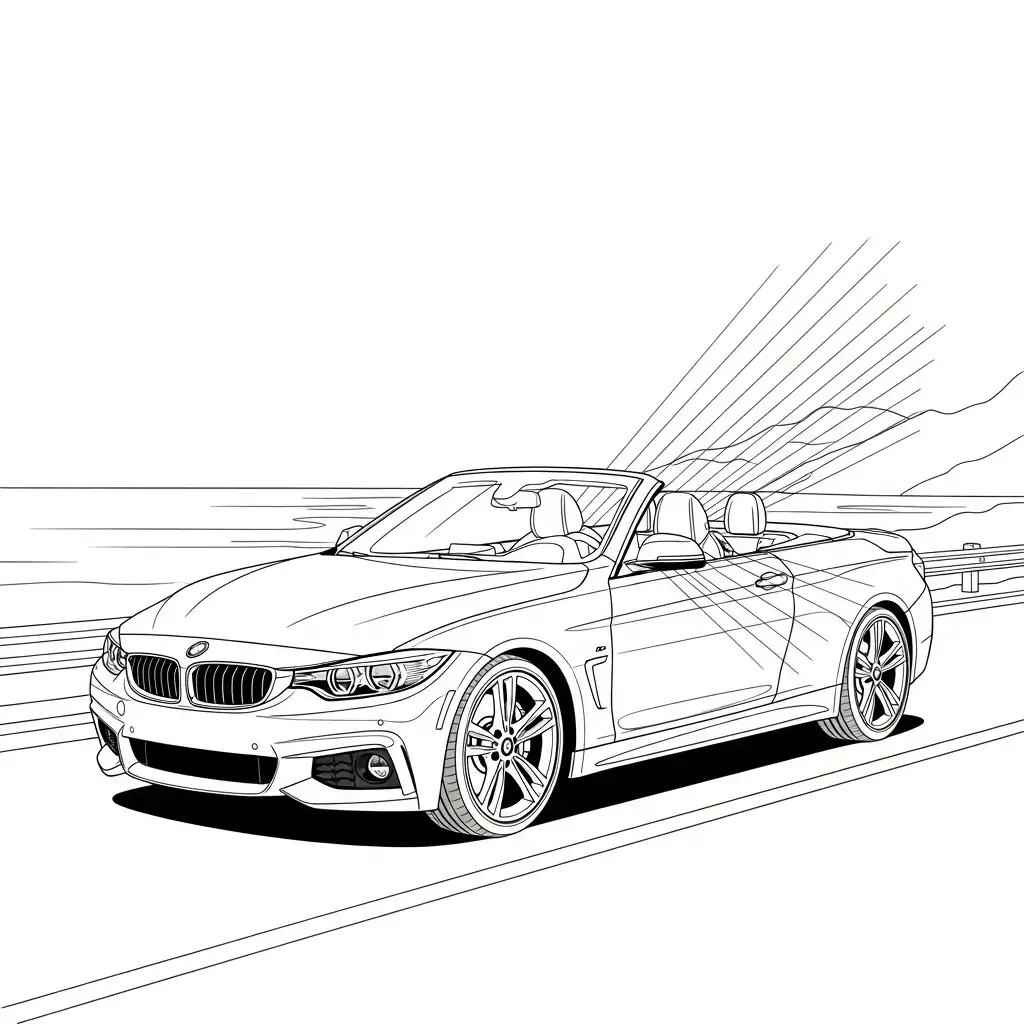 BMW para colorear gratis en línea