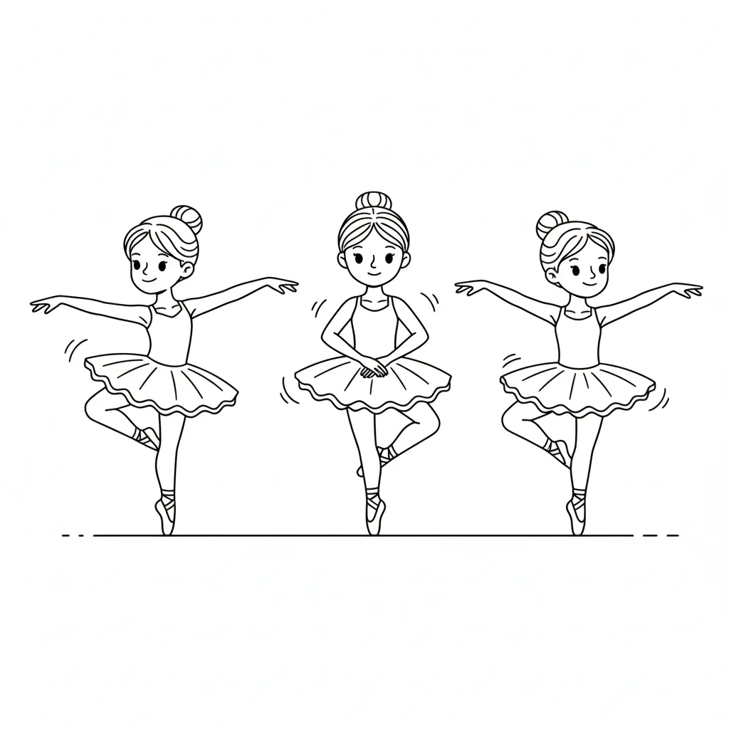 Bailarina 13 para colorear para imprimir gratis pdf