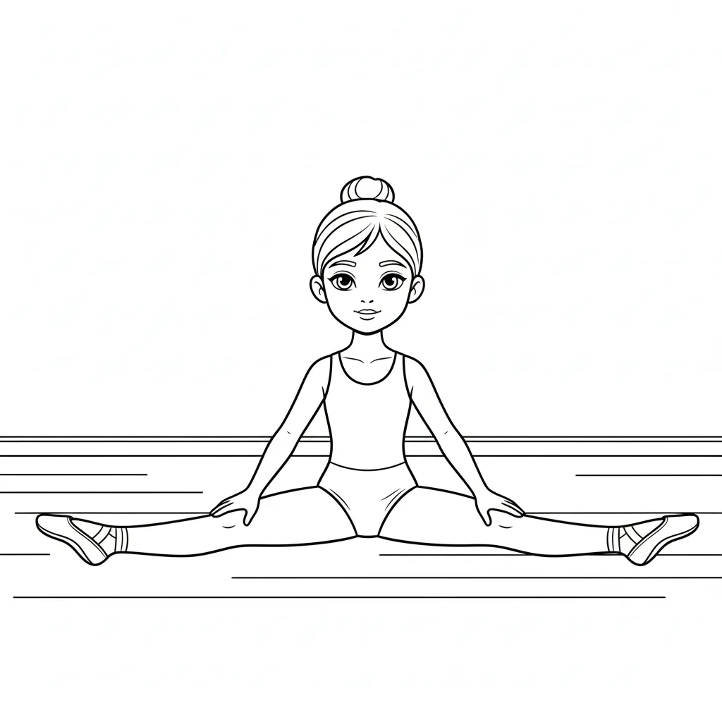 Bailarina 7 para colorear gratis para imprimir