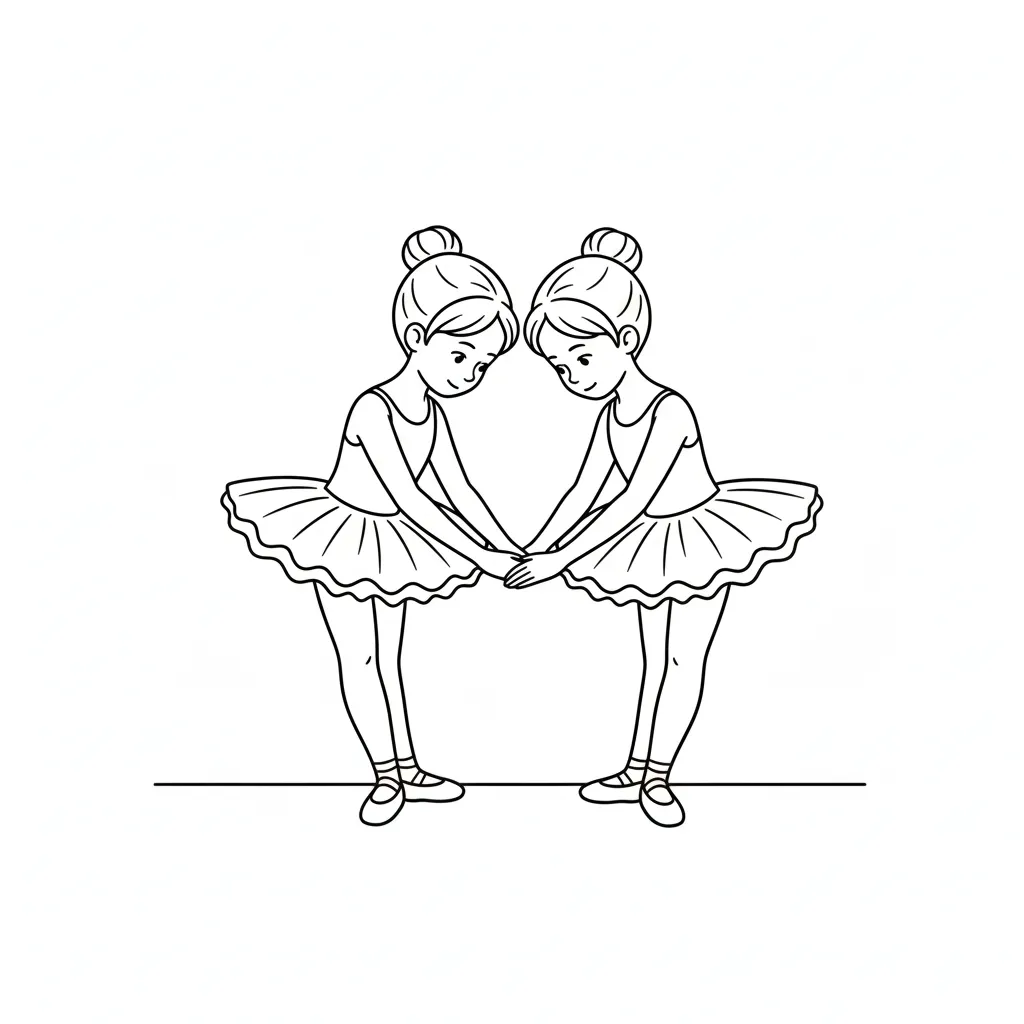 Bailarina 8 para colorear en línea