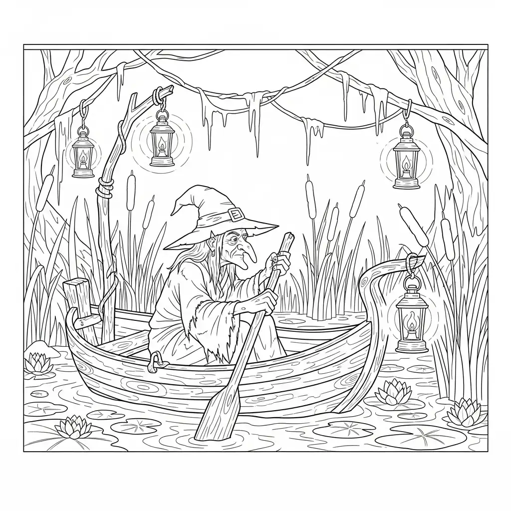 Brujas para colorear para primaria 1