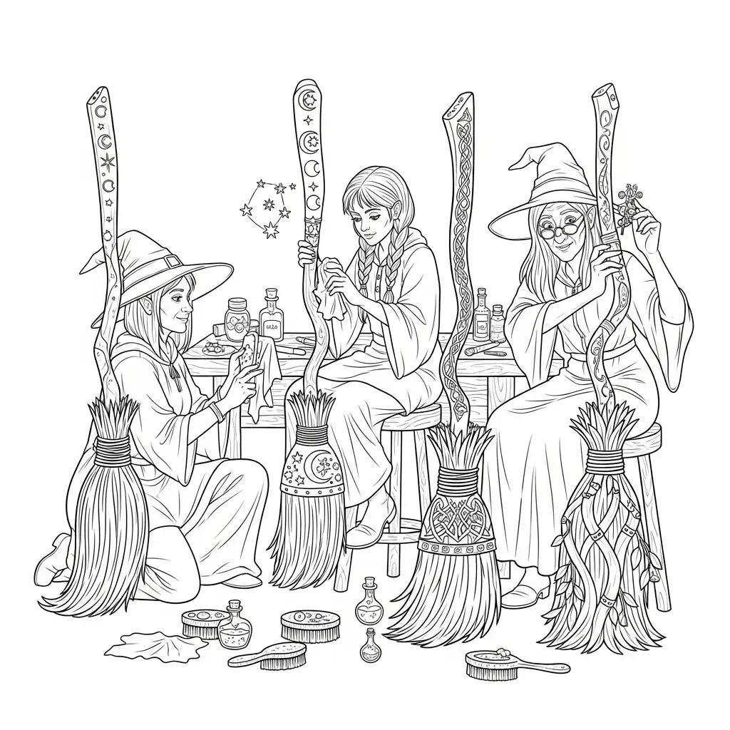 Brujas para colorear para imprimir para niño de 12 años