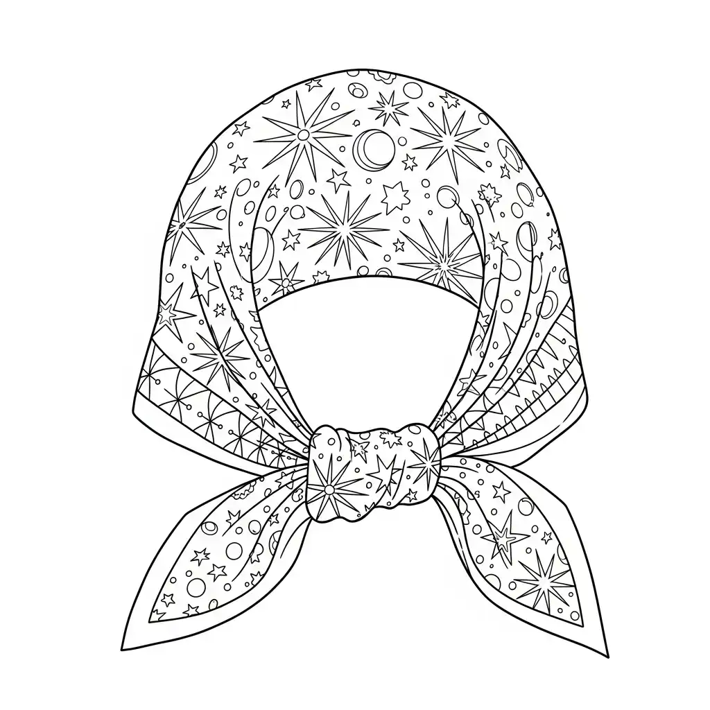 Bufanda para colorear para imprimir para niño de 4 años