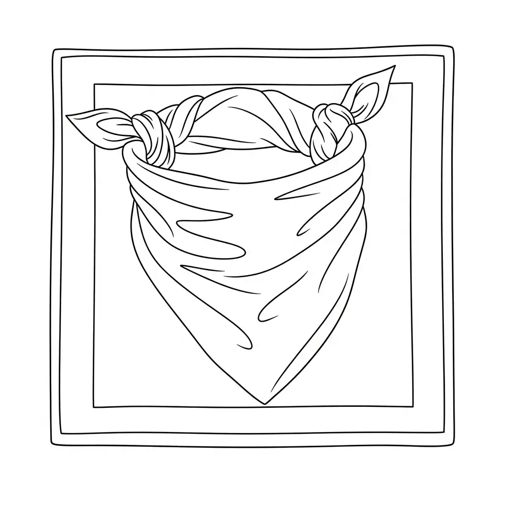 Bufanda para colorear para niño de 5 años