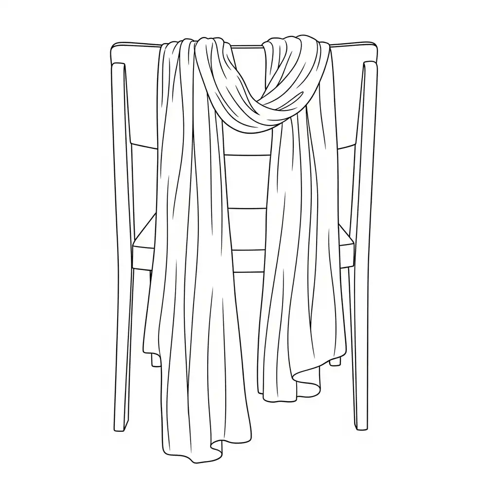 Bufanda para colorear para imprimir gratis 1