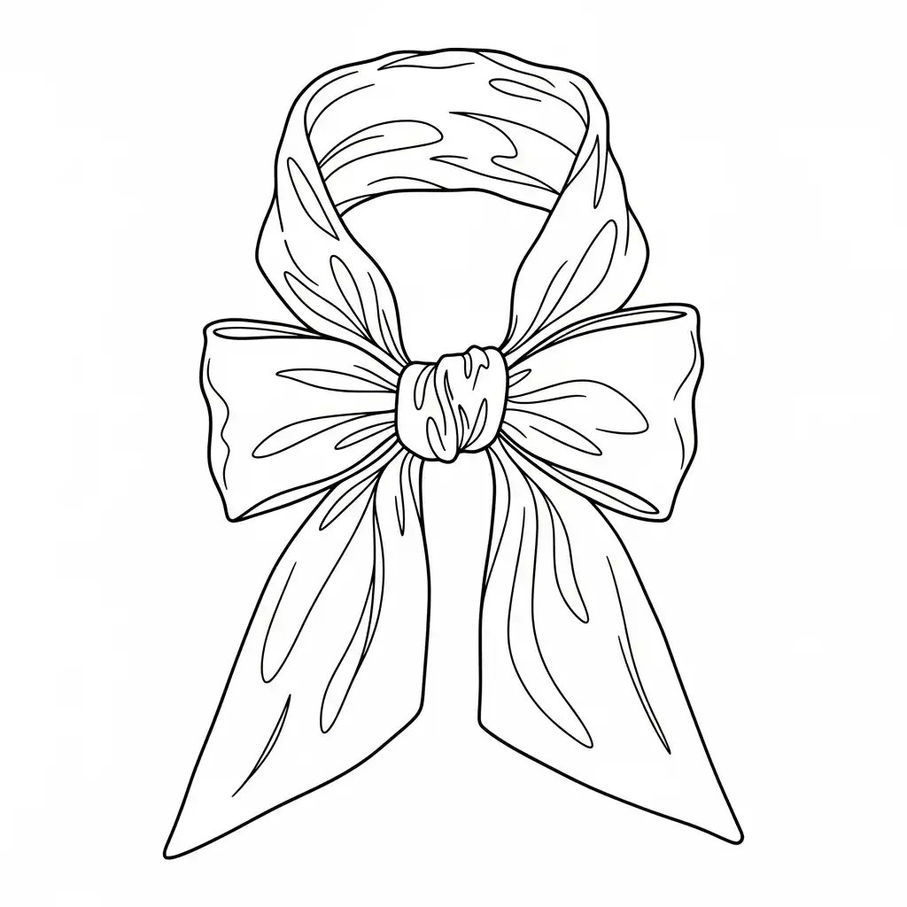 Bufanda para colorear para niño para imprimir gratis