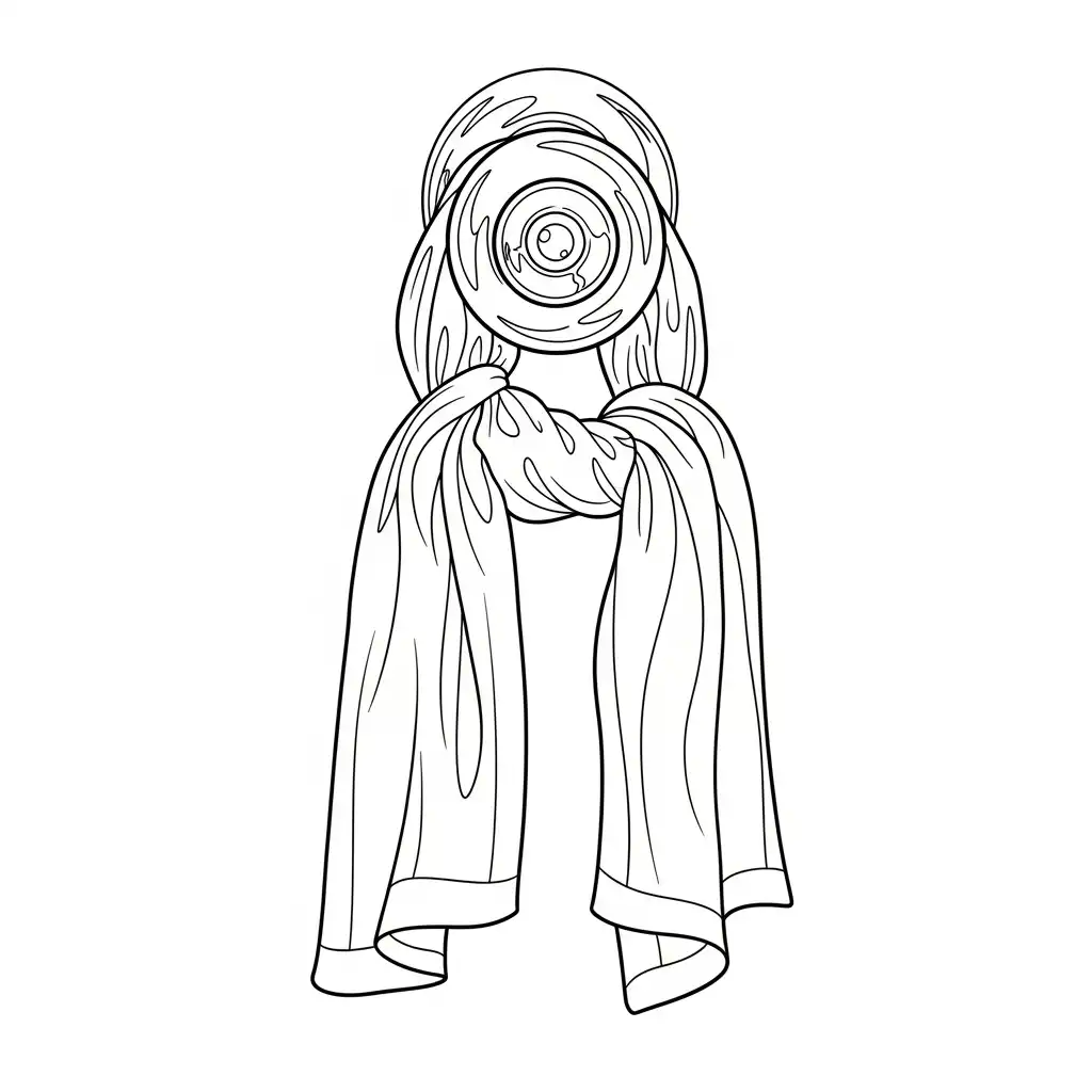 Bufanda para colorear para niño de 2 años