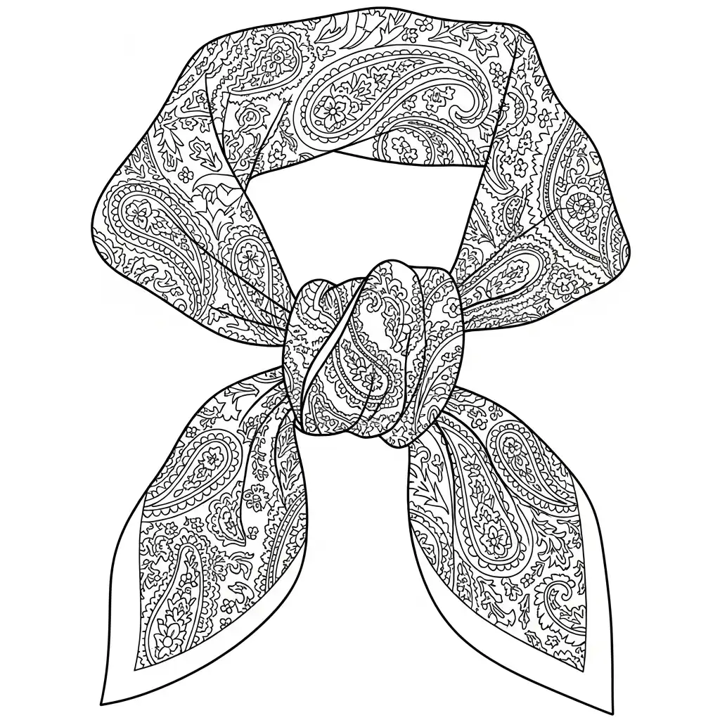 Bufanda para colorear en línea 1