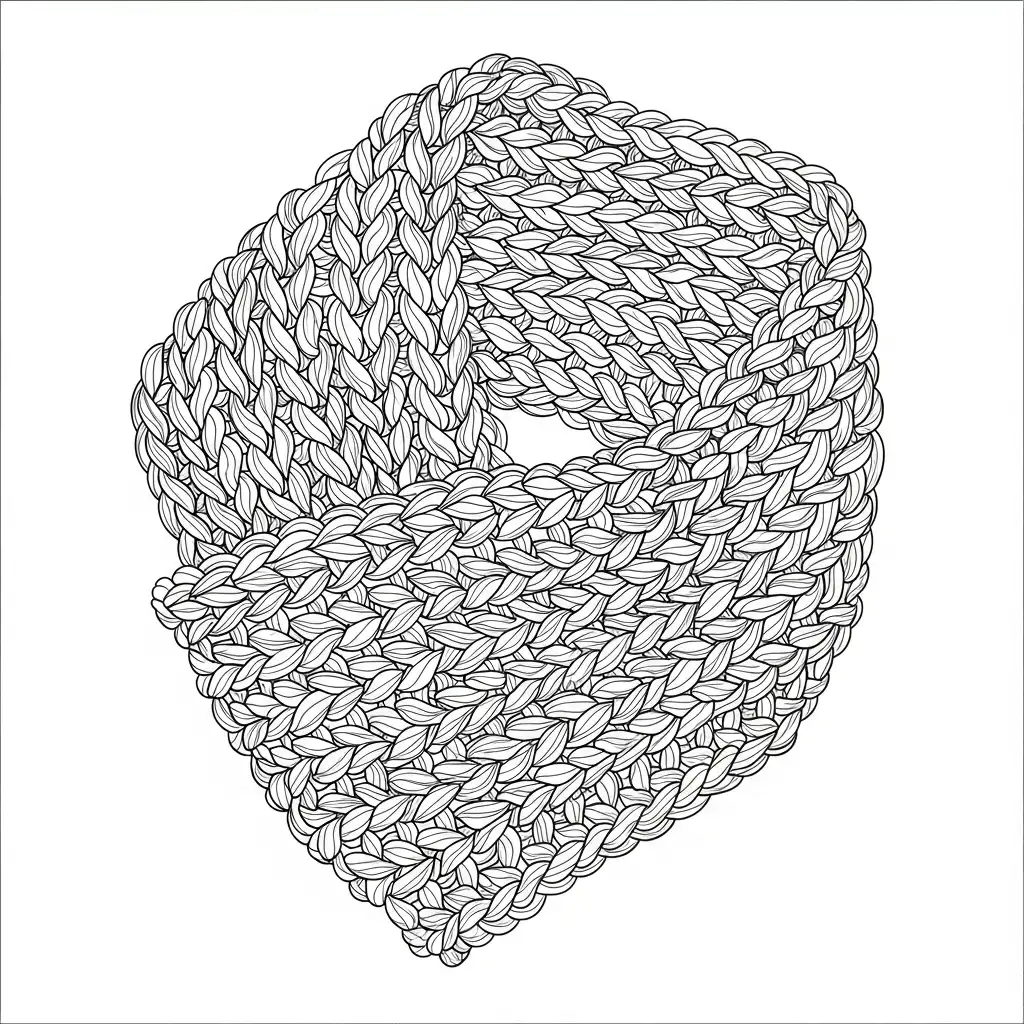 imagen para colorear Bufanda niño