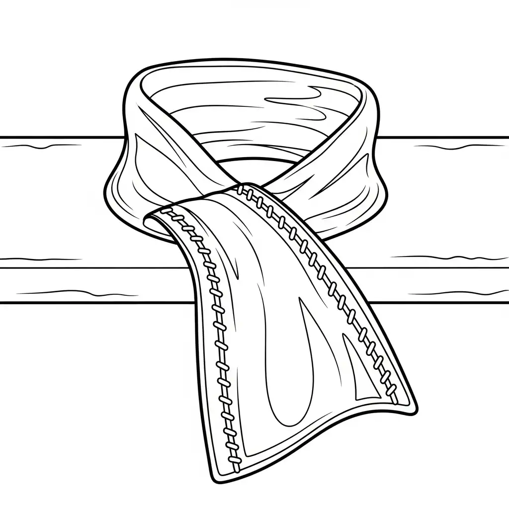 Bufanda para colorear para imprimir gratis