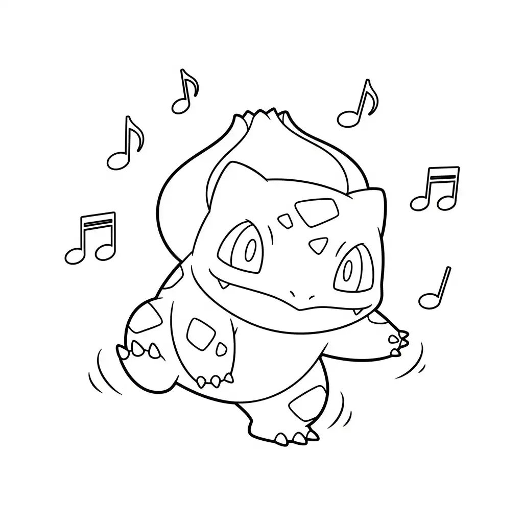 Bulbasaur para colorear para descargar