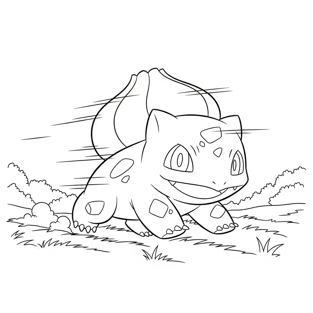 Bulbasaur para colorear para imprimir para niños