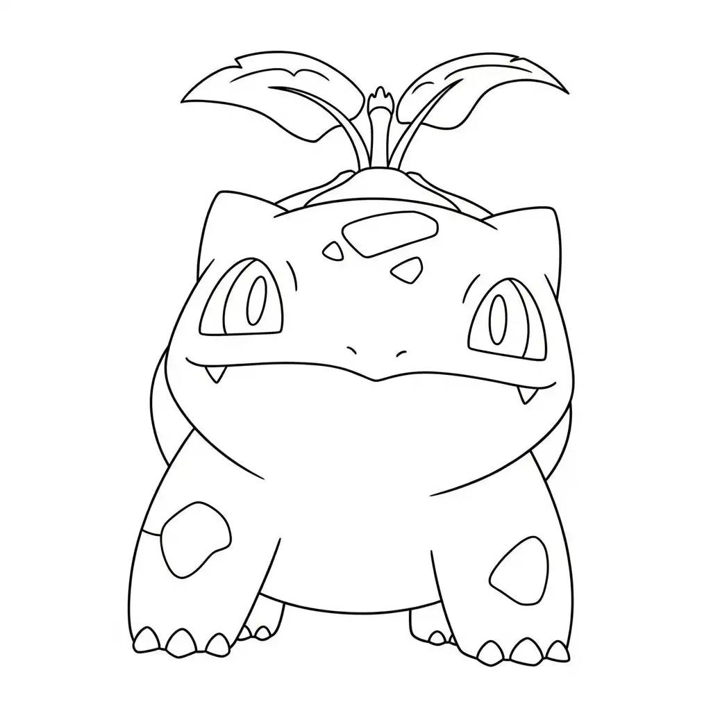 Bulbasaur para colorear para imprimir gratis pdf