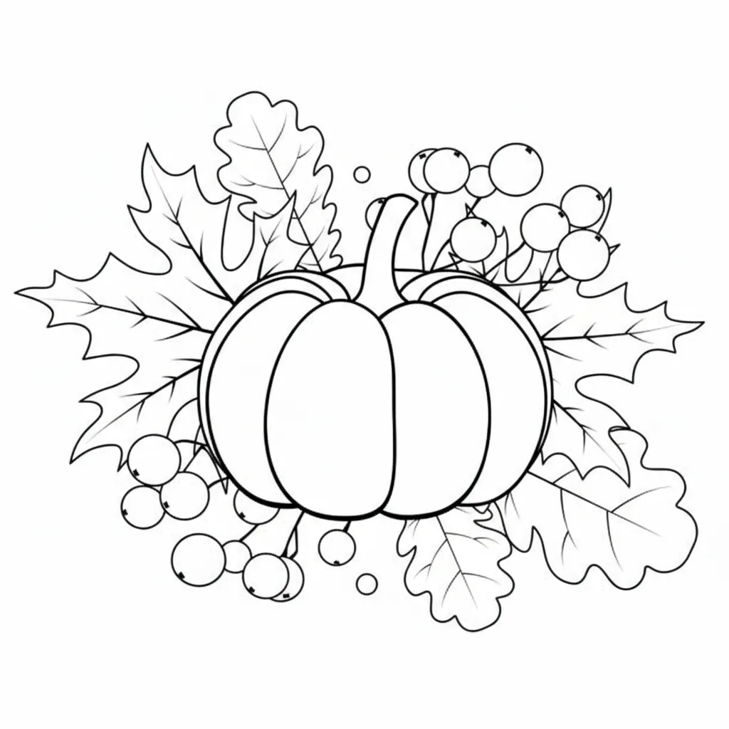 Calabaza 12 para colorear gratis en línea