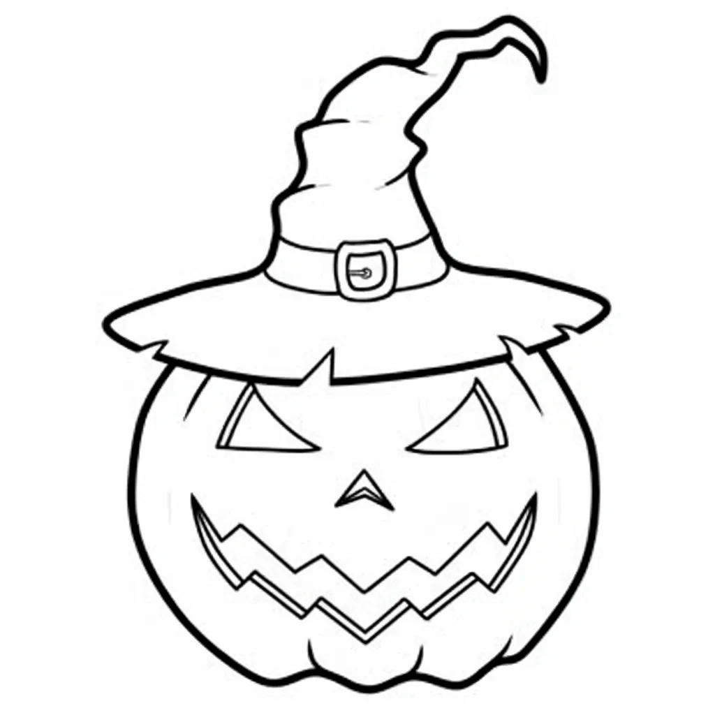 imagen de Calabaza 14 para colorear para niño