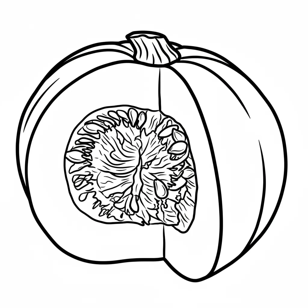 Calabaza 16 para colorear de para niños