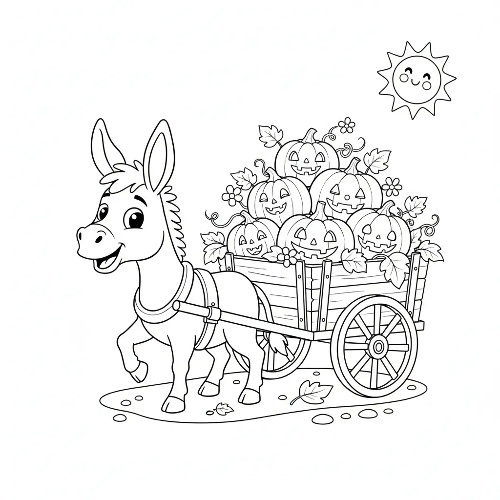 Calabaza 5 para colorear para imprimir gratis