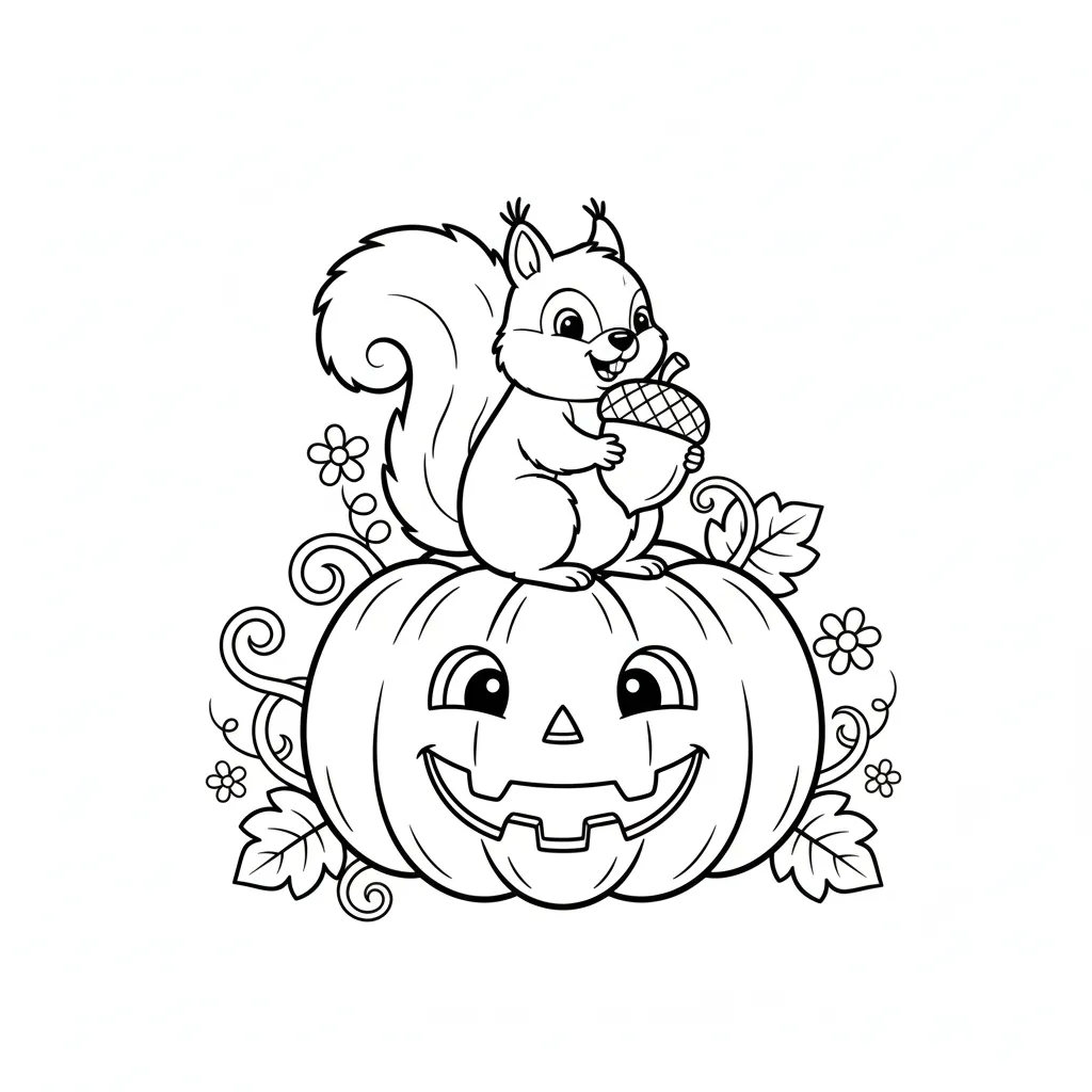 Calabaza 8 para colorear para imprimir