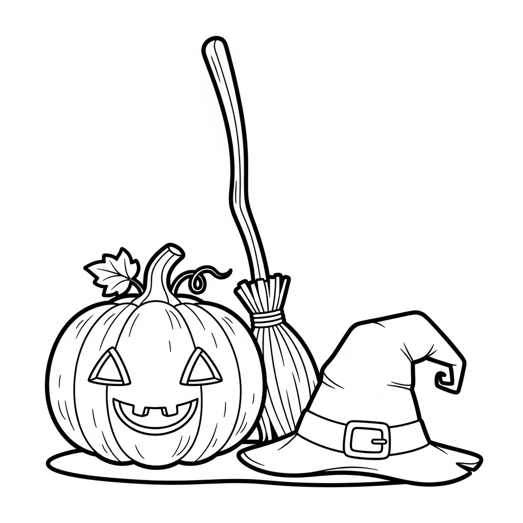 Calabaza en Halloween 12 para colorear para imprimir