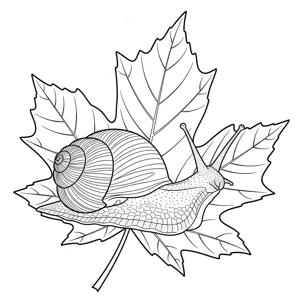 Caracol para colorear para imprimir