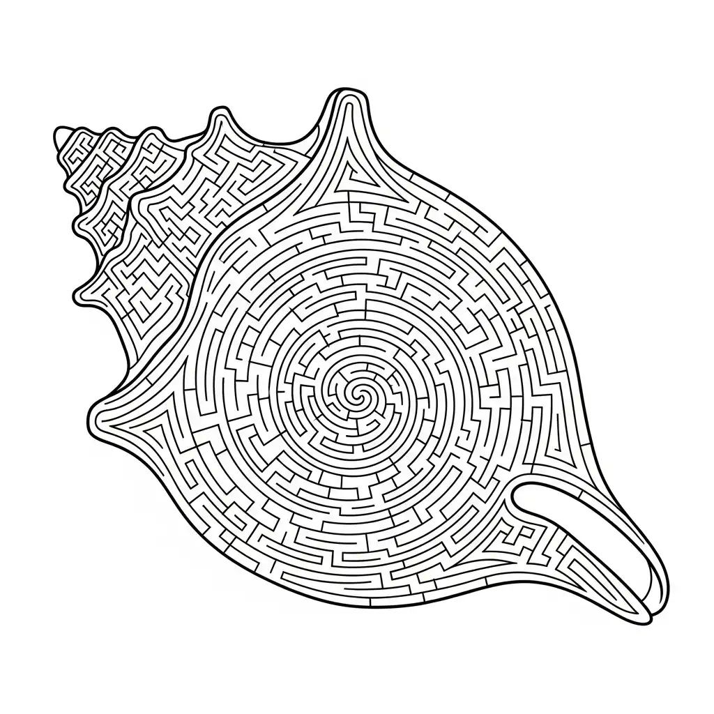Caracol para colorear para niño para imprimir