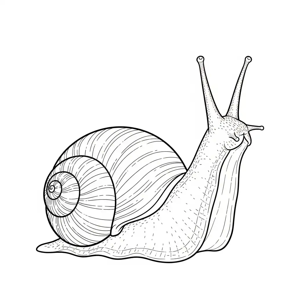 para imprimir Caracol para colorear gratis