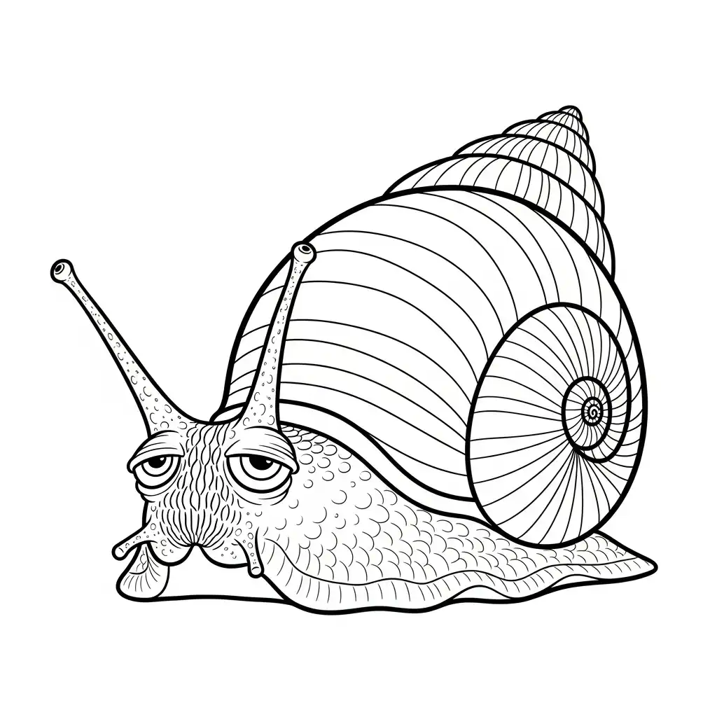 imprimir Caracol para colorear 1