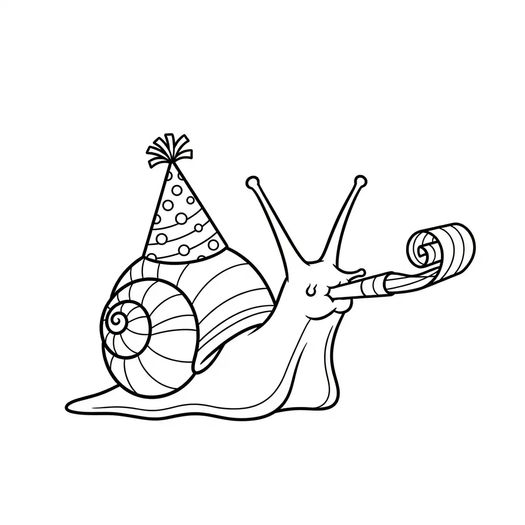 Caracol para colorear para descargar