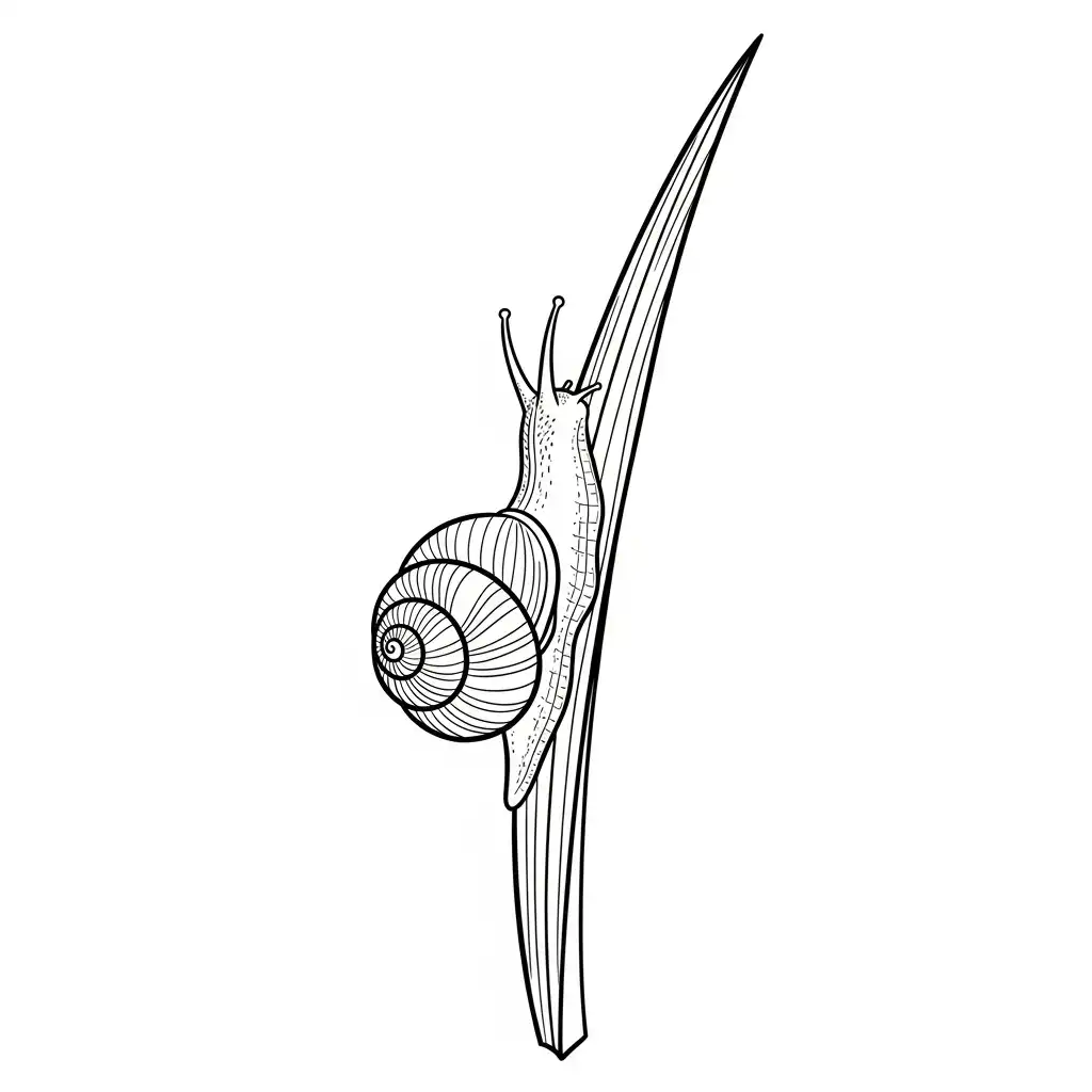 imprimir Caracol para colorear