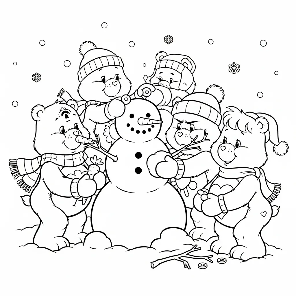 Care Bear 10 para colorear para niño gratis