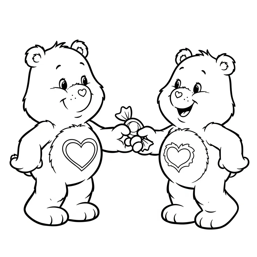 Care Bear 11 para colorear para niños para imprimir