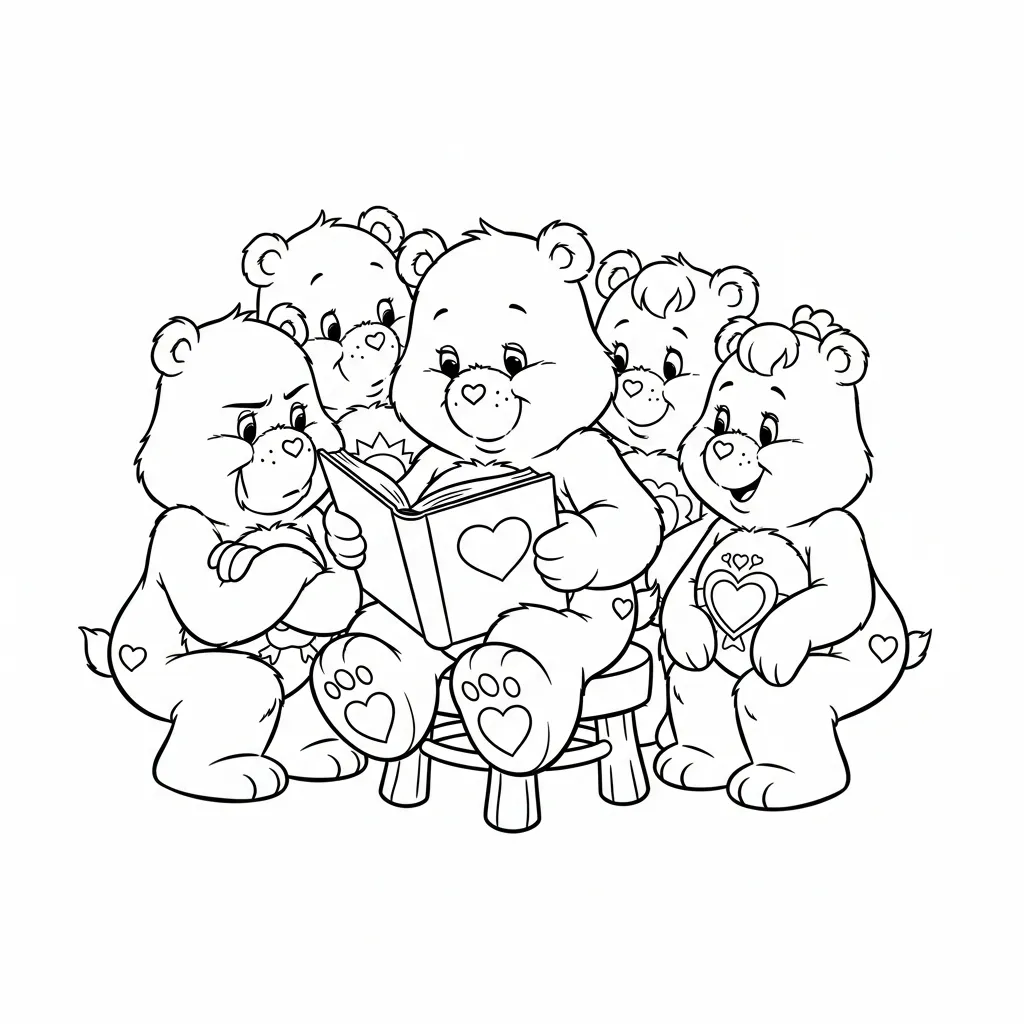 Care Bear 14 para colorear para imprimir pdf gratis