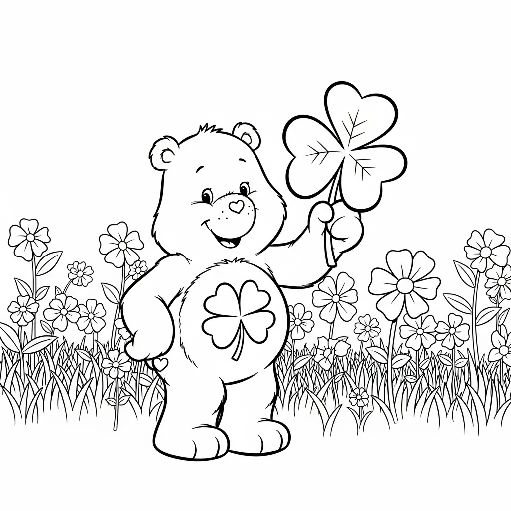 imprimir Care Bear 17 para colorear para niño